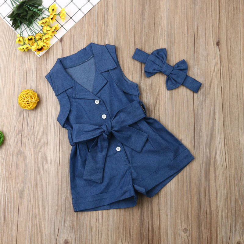 Baby Girl Sleeveless Romper
