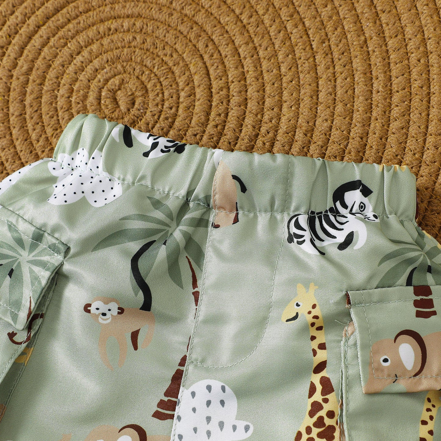 Baby Boy Summer Short Sleeve Romper and Short Two Pieces