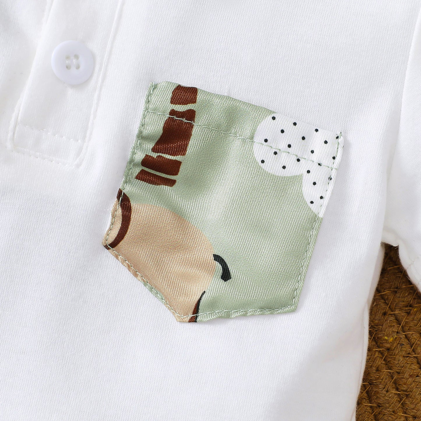 Baby Boy Summer Short Sleeve Romper and Short Two Pieces