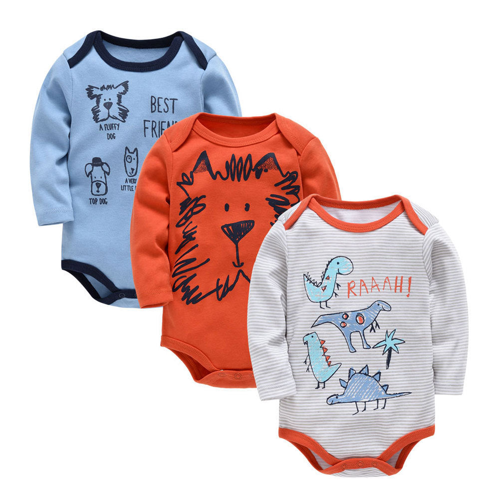 Long Sleeve Baby and Newborns Cartoon Rompers