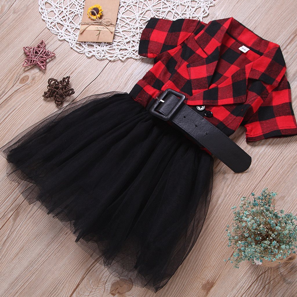 Baby Girl and Children Dress with Belt