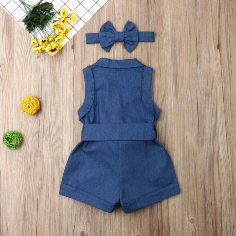 Baby Girl Sleeveless Romper