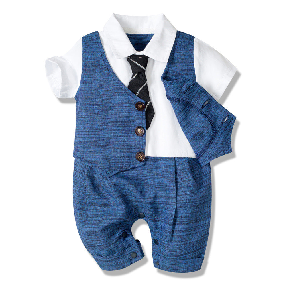 Baby Suit Gentleman Short Sleeve Romper