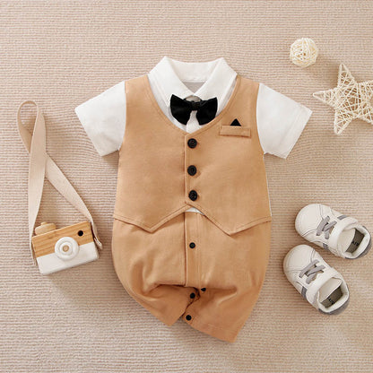 Baby Suit Gentleman Short Sleeve and Long Sleeve Romper