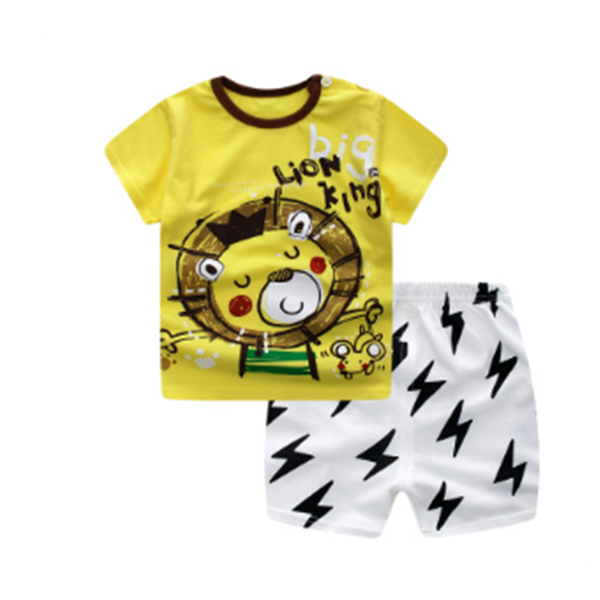 Baby Cartoon T-Shirt and Short Set